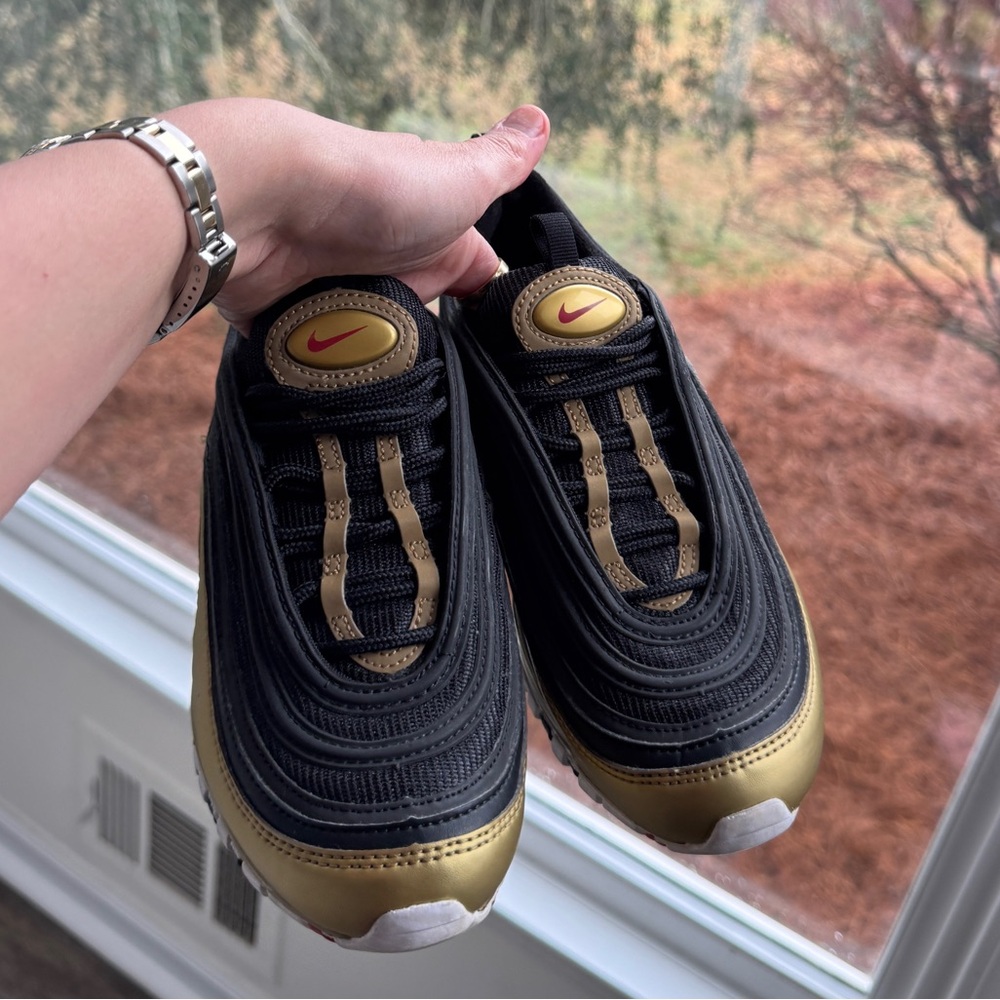 Nike air max 97 black metallic gold 4 5.5 - Picture 3 of 6